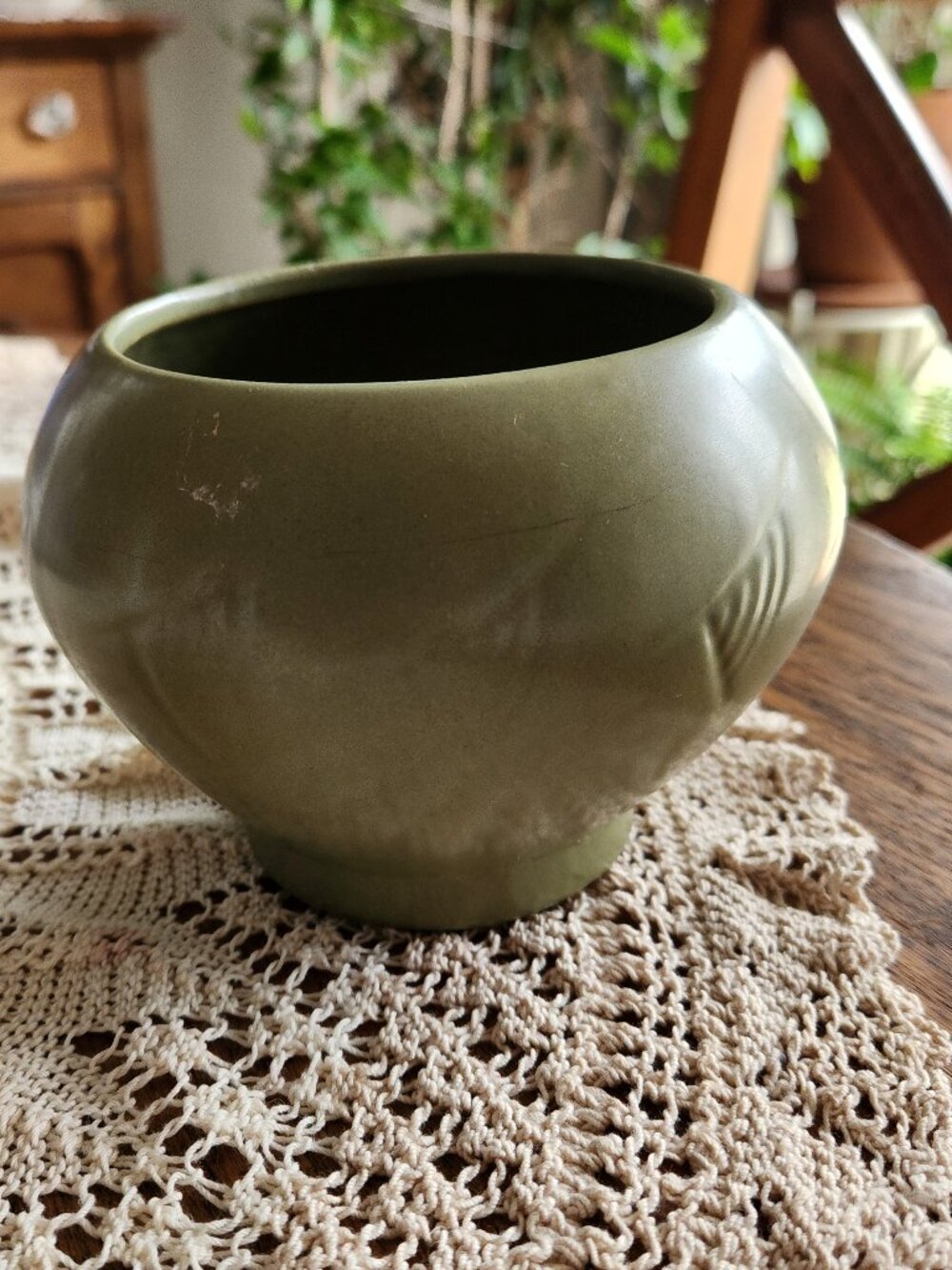 Vintage McCoy Floraline Pottery Fish Pattern Planter